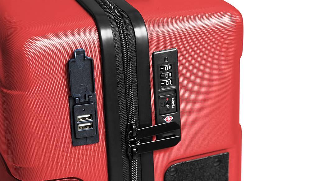 Carry on luggage with USB port enhance my travel experience Tach Luggage