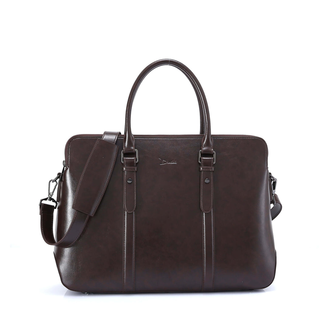 Large Classic Women's Vegan Briefcase 3